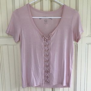 Aero Seriously Soft Girl Tee, Size Small